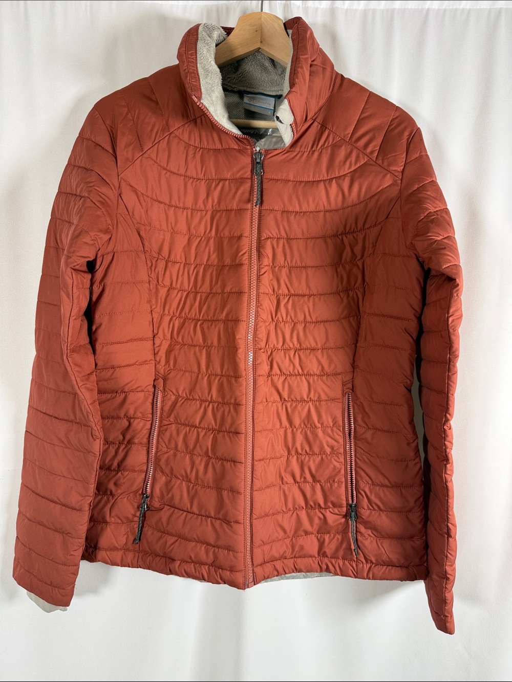 Columbia Women's Quilted Puffer Jacket in Rust Orange